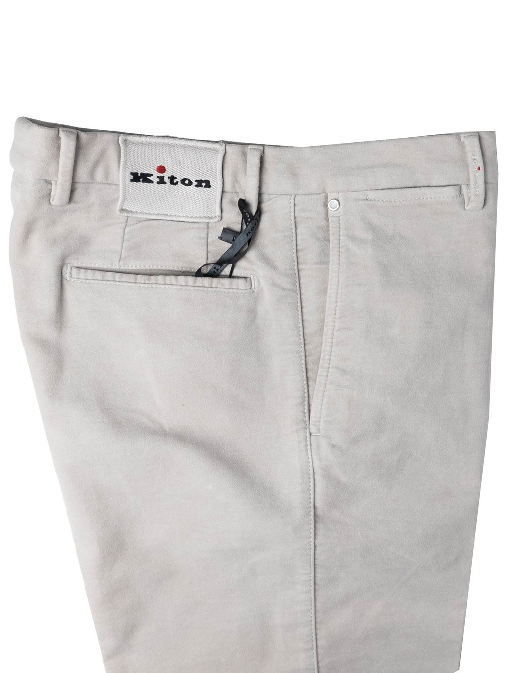 Kiton Light Gray Cotton Ea Pants