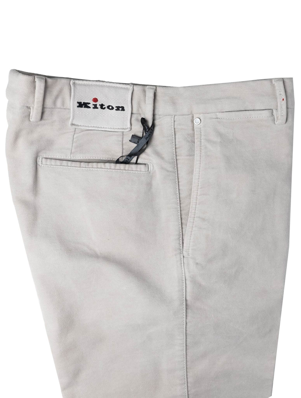 Kiton Light Gray Cotton Ea Pants
