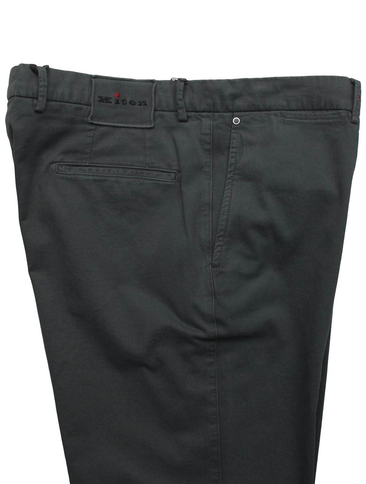 Kiton Gray Cotton Cashmere Ea Pants