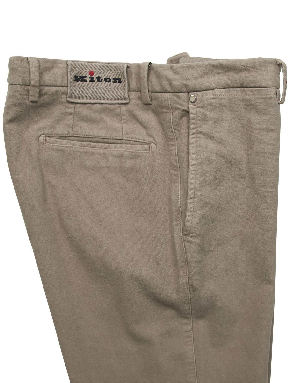 Kiton Beige Cotton Viscose Ea Pants