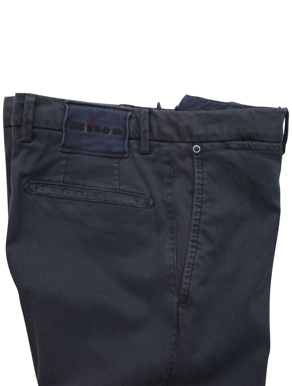 Kiton Blue Cotton Ly Ea Pants