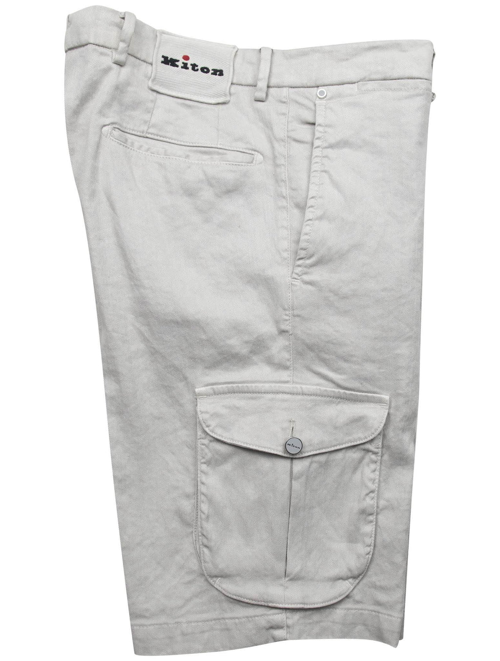 Kiton Kiton Gray Linen Cotton Ea Short Pants Gray 000