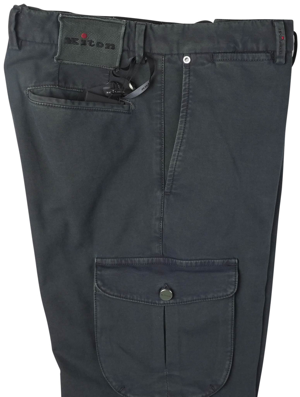 Kiton Green Cotton Ea Cargo Pants