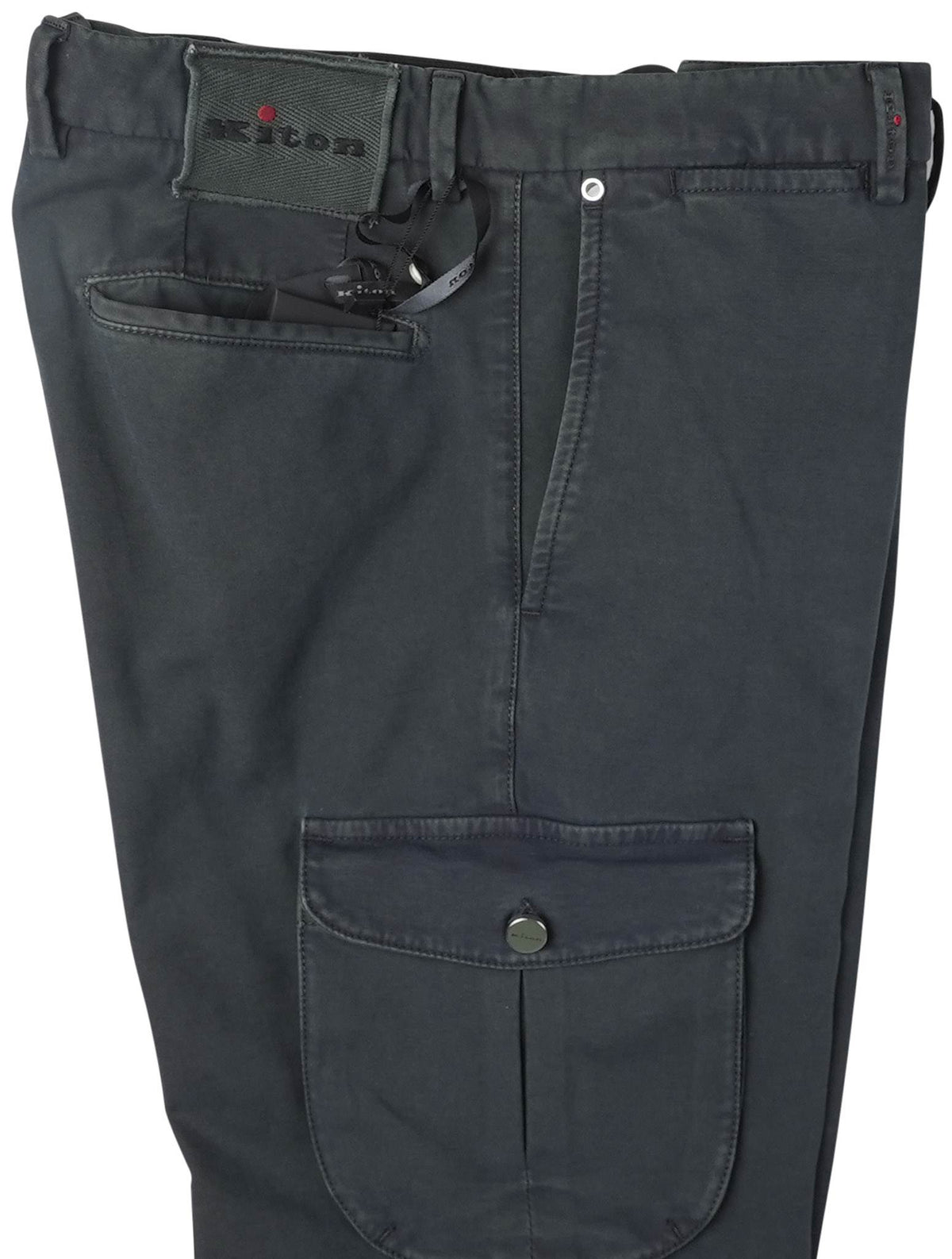 Kiton Green Cotton Ea Cargo Pants