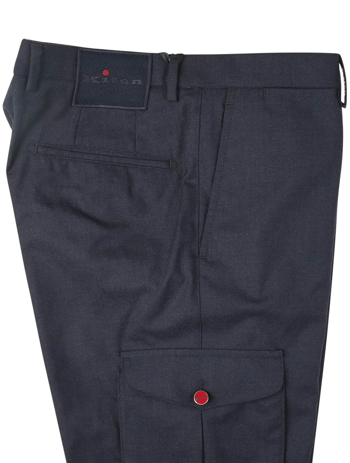 Kiton Blue Cashmere Cargo Pants