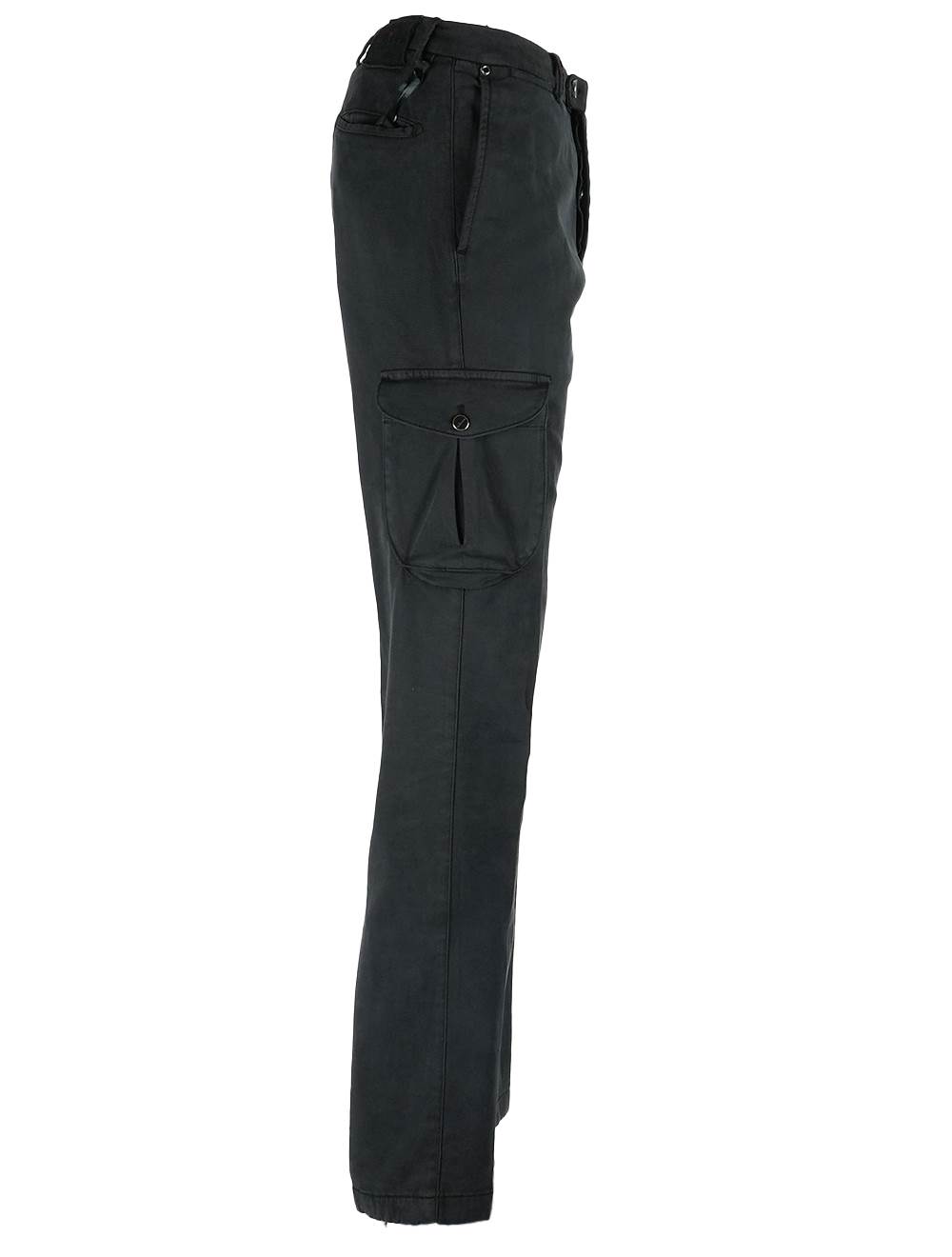 Kiton Kiton Black Lycra Cotton Ea Cargo Pants Black 001