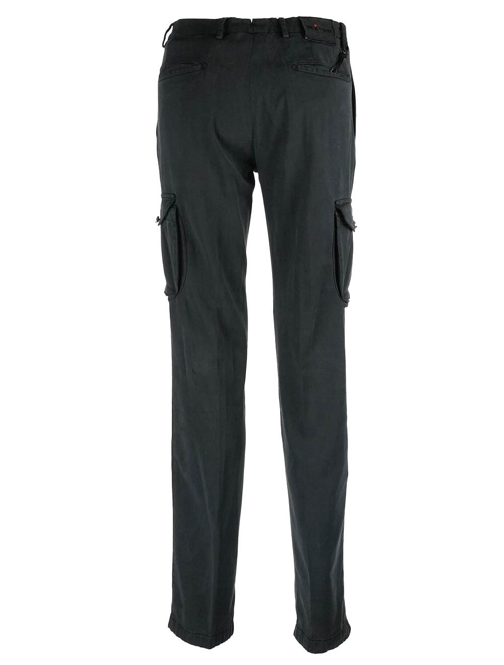Kiton Black Lycra Cotton Ea Cargo Pants