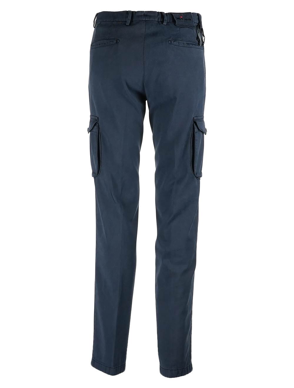 Kiton Blue Lycra Cotton Ea Cargo Pants