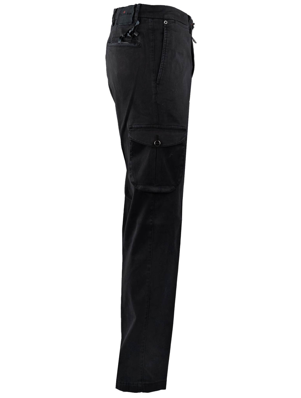 Kiton Kiton Black Cotton Cargo Pant Black 001