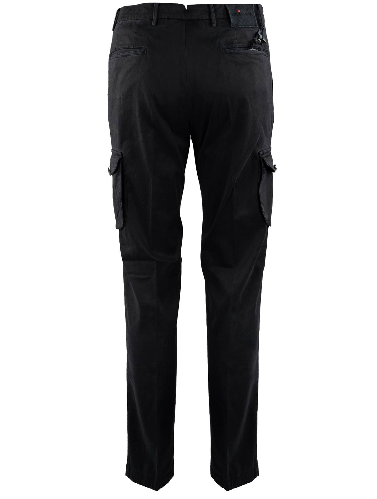 Kiton Black Cotton Cargo Pant