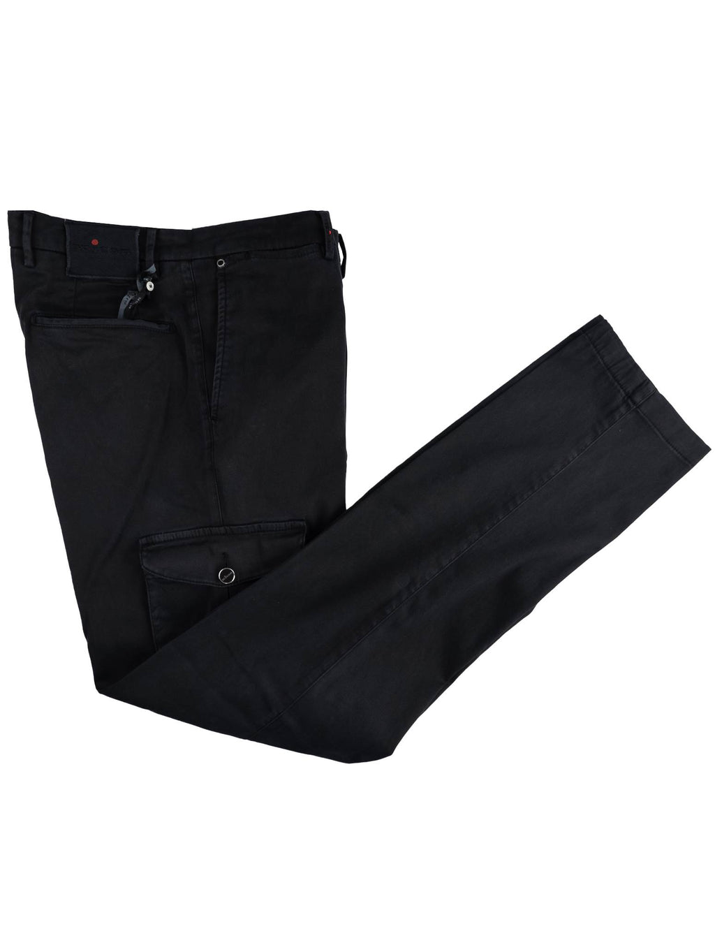 Kiton Black Cotton Cargo Pant
