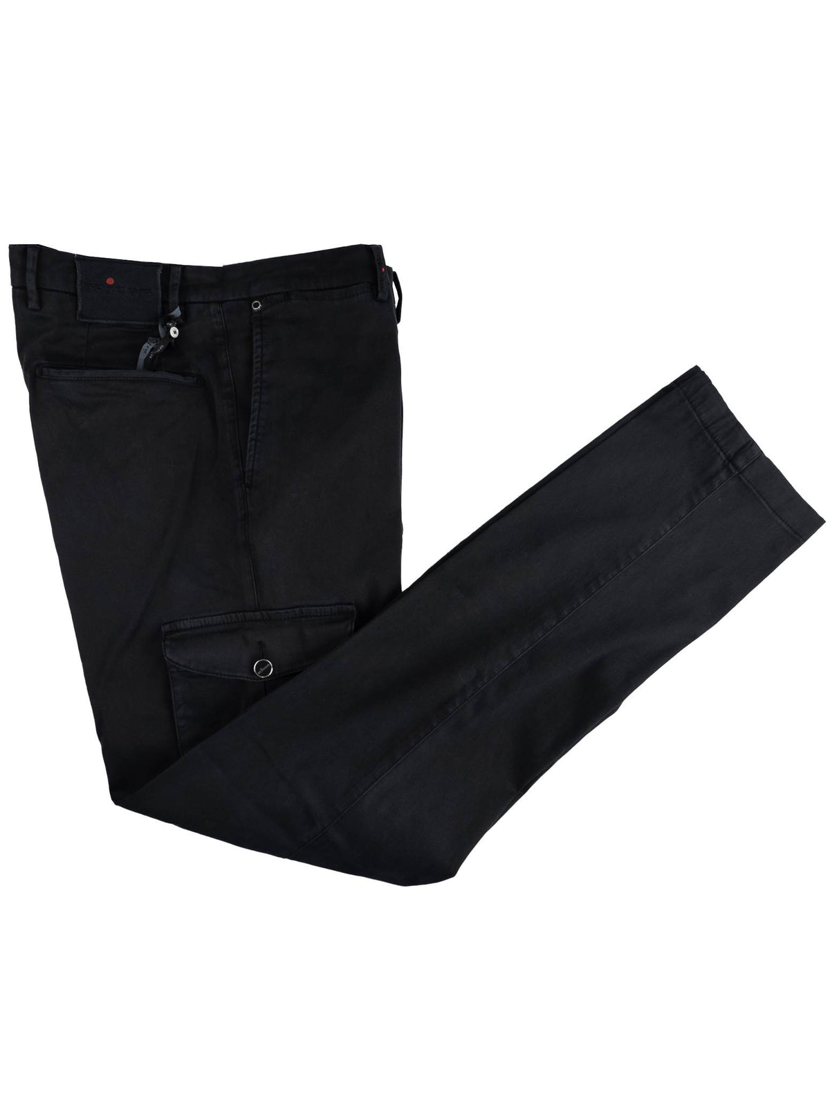 Kiton Black Cotton Cargo Pant