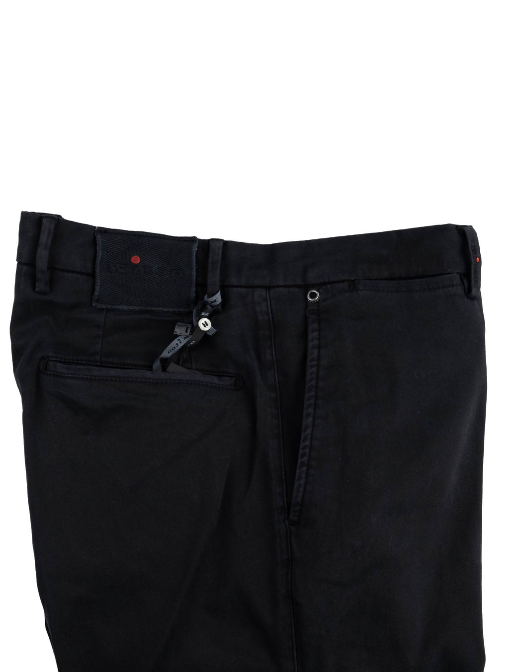 Kiton Black Cotton Cargo Pant