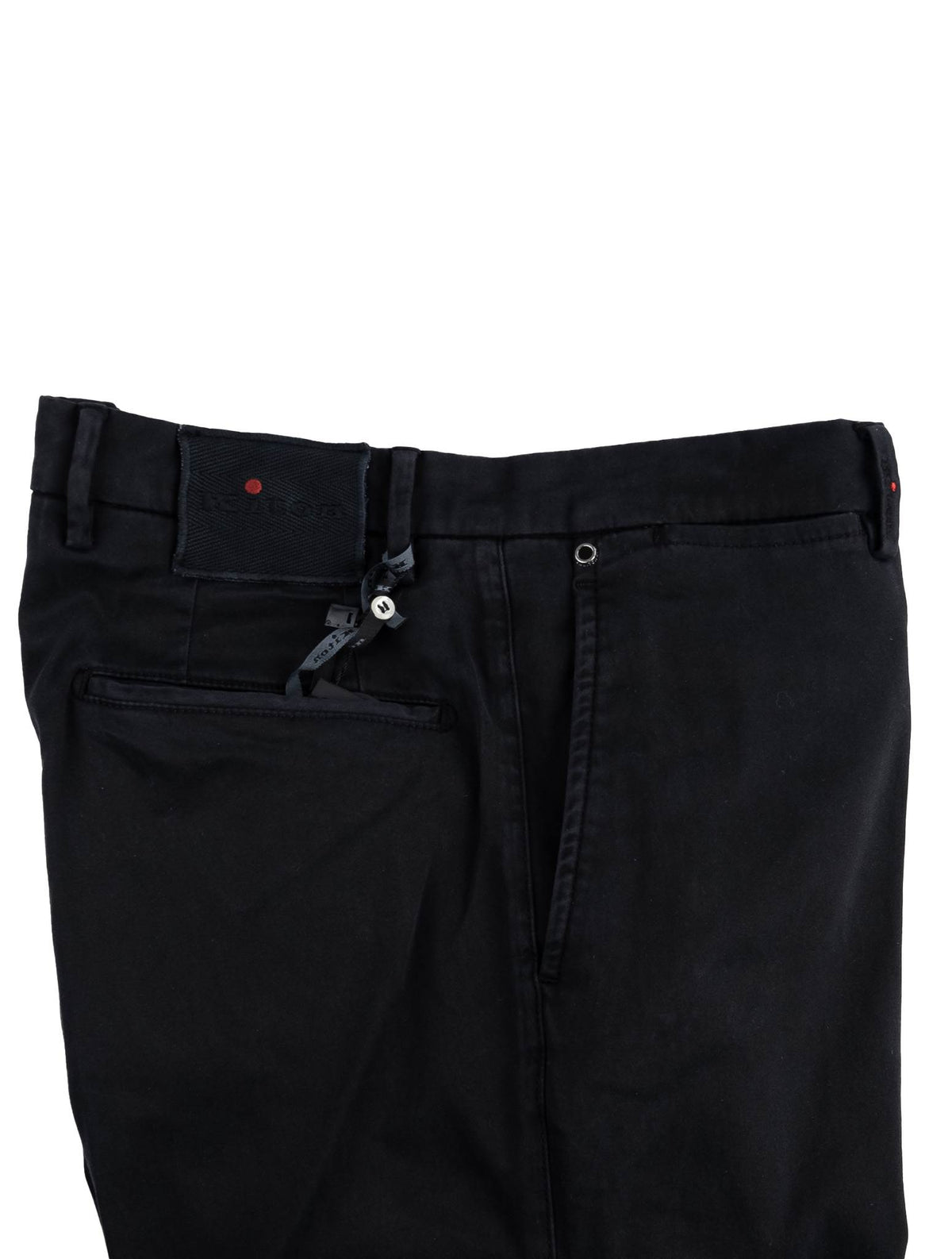 Kiton Black Cotton Cargo Pant