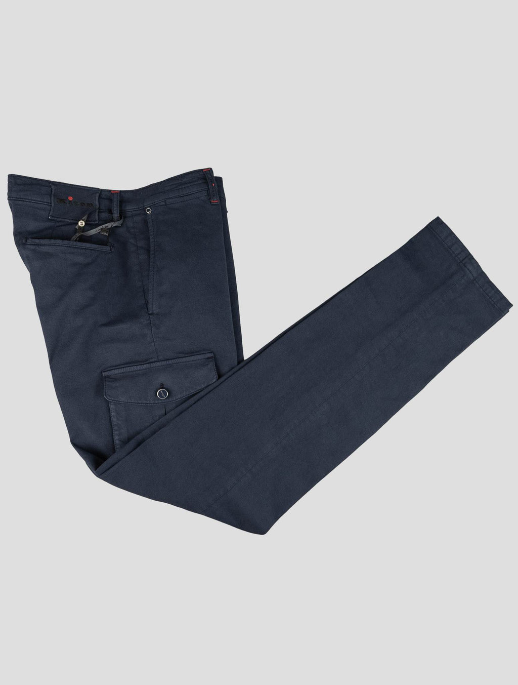 Kiton Blue Cotton Ea Cargo Pants