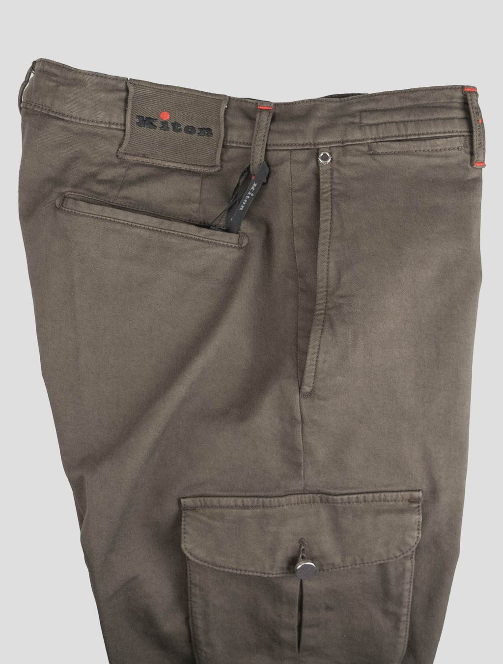 Kiton Brown Cotton Ea Cargo Pant