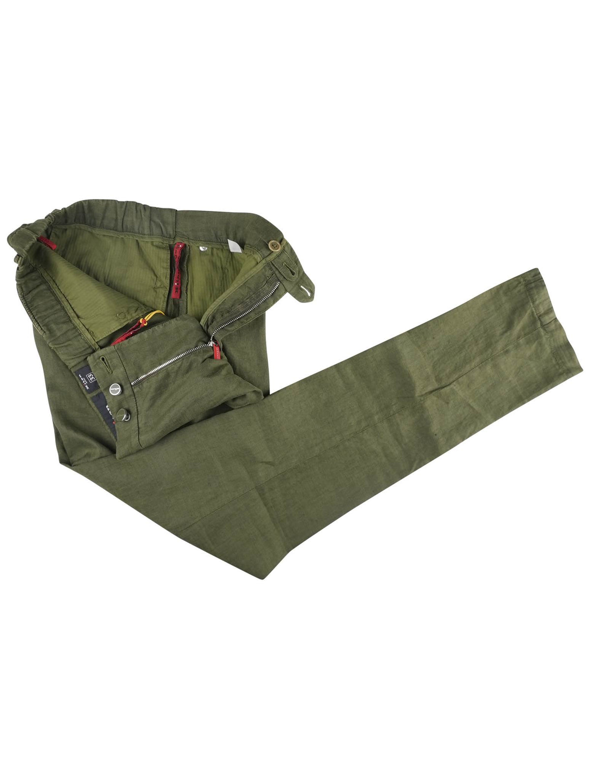 Kiton Kiton Green Linen Ea Pants Green 001