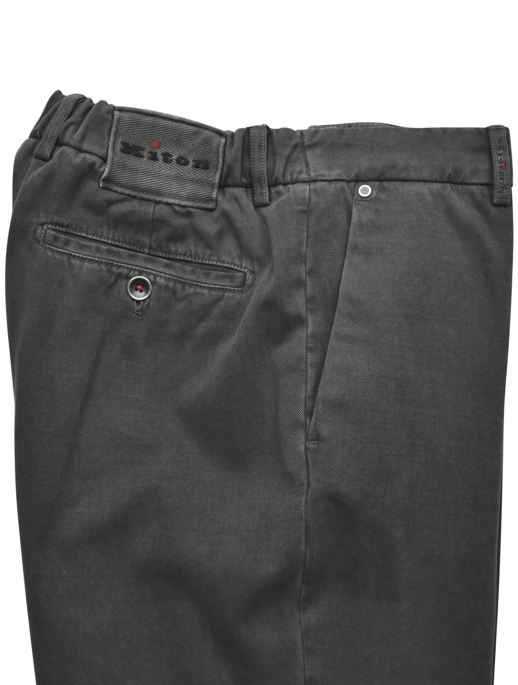 Kiton Gray Cotton Cashmere Pans