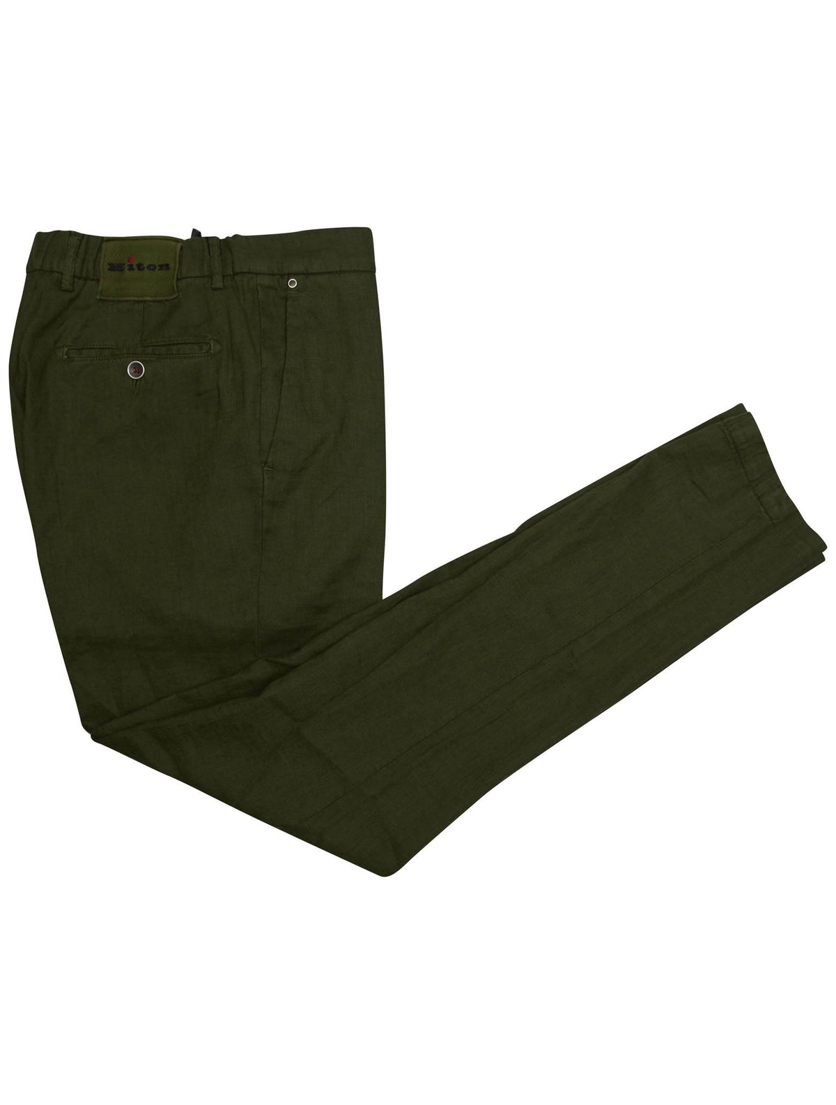 Kiton Green Linen Ea Pants