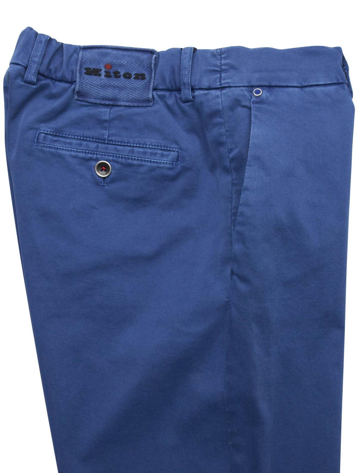 Kiton Blue Cotton Ea Pants
