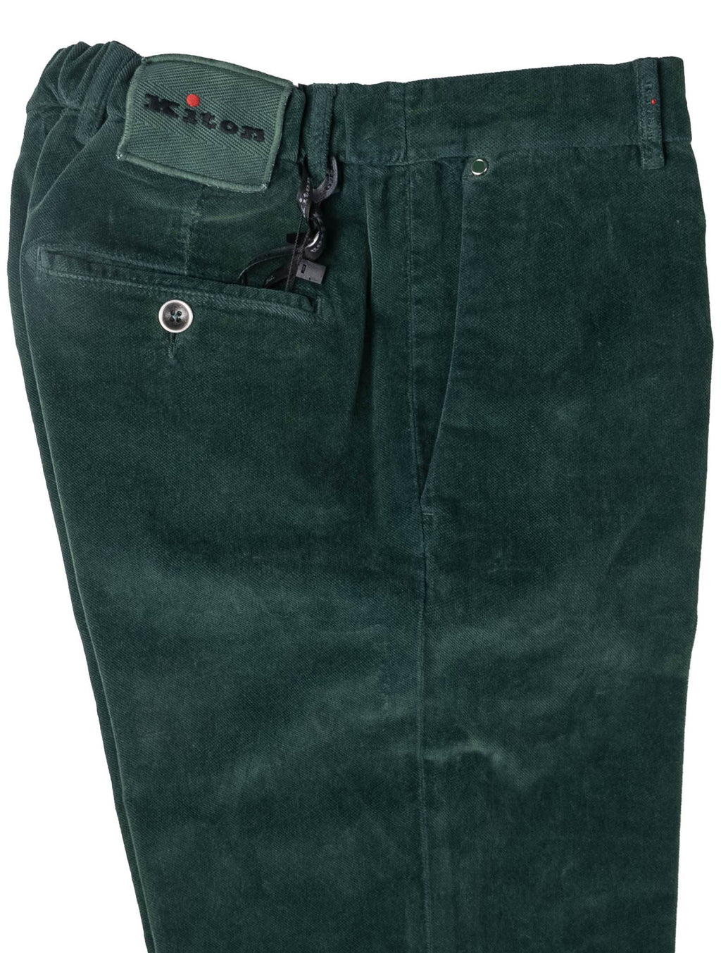 Kiton Green Cotton Ea Pants