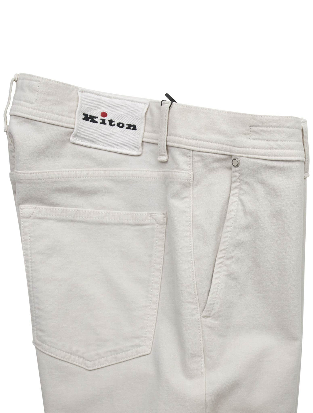 Kiton Beige Cotton Pa Pants