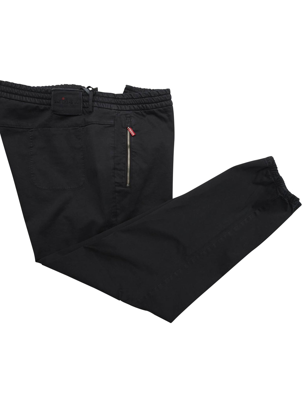 Kiton Kiton KNT Black Cotton Ea Pants Black 000