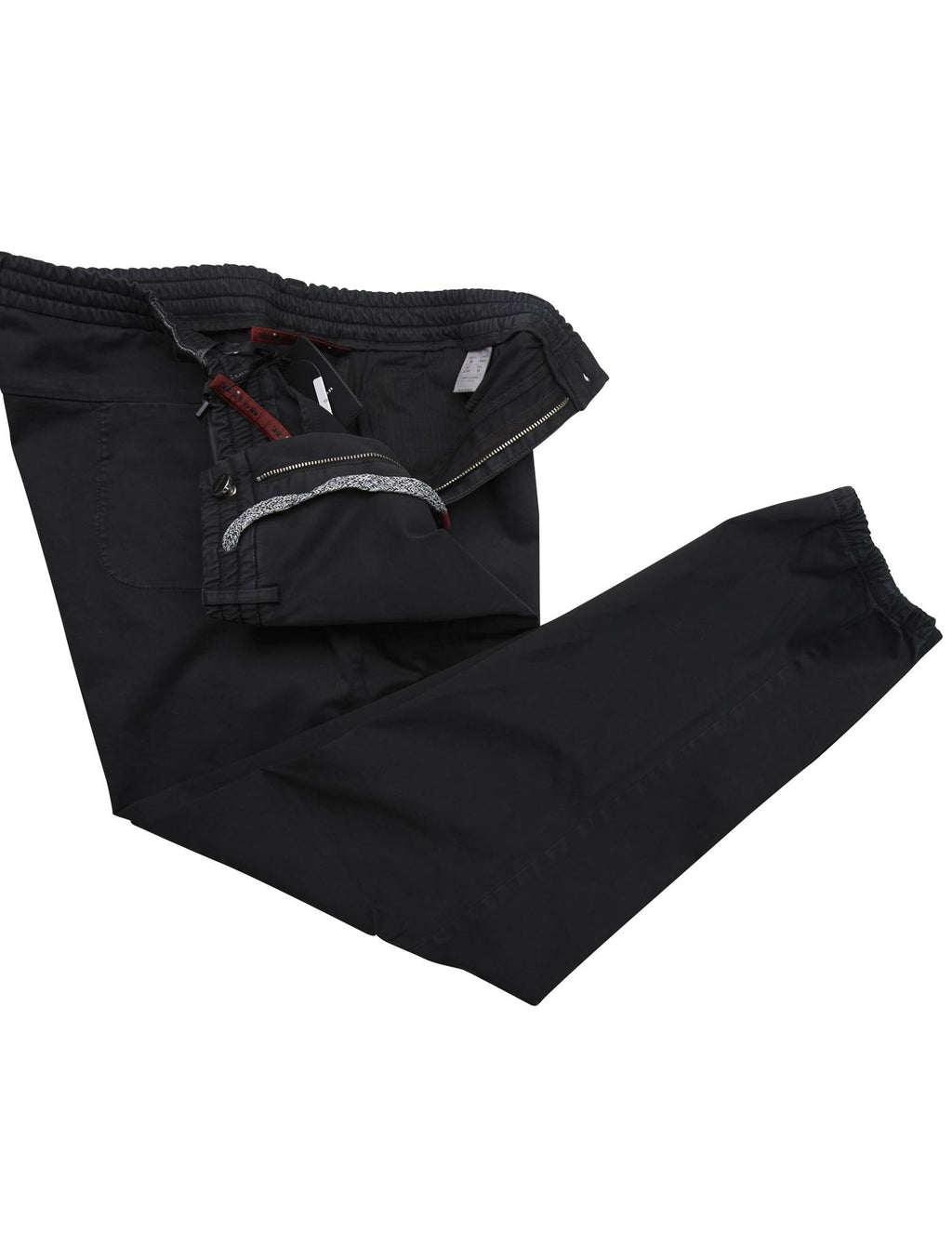 Kiton Kiton KNT Black Cotton Ea Pants Black 001