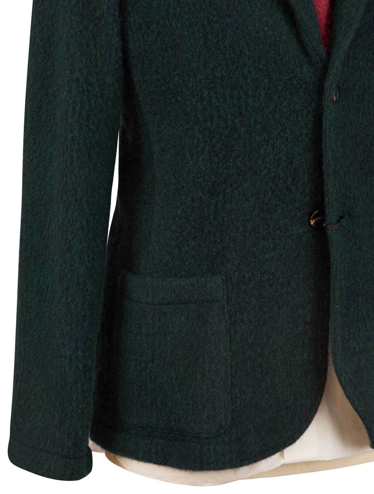 Kiton Green Cashmere Blazer