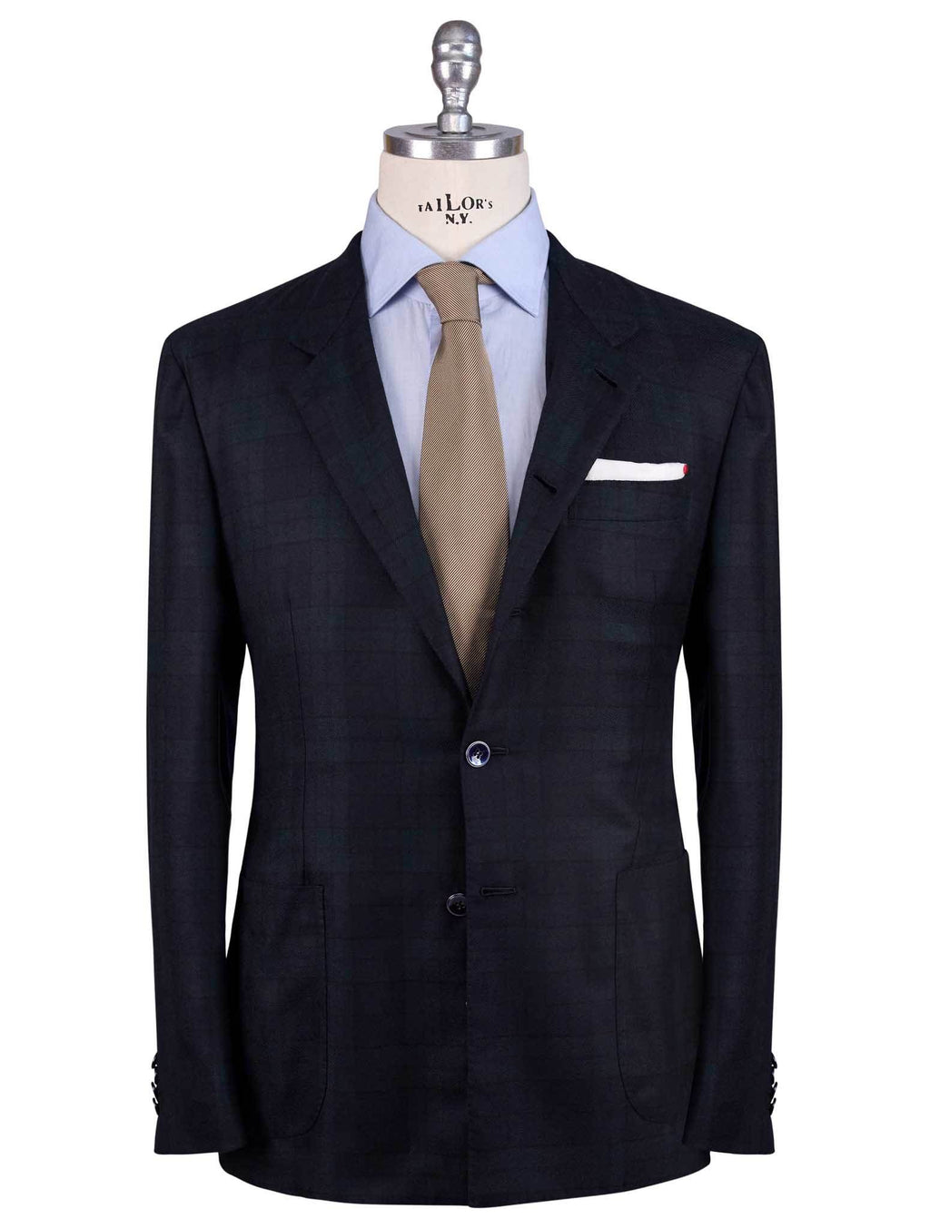 Kiton Kiton Blue Green Cashmere Blazer Blue / Green 000