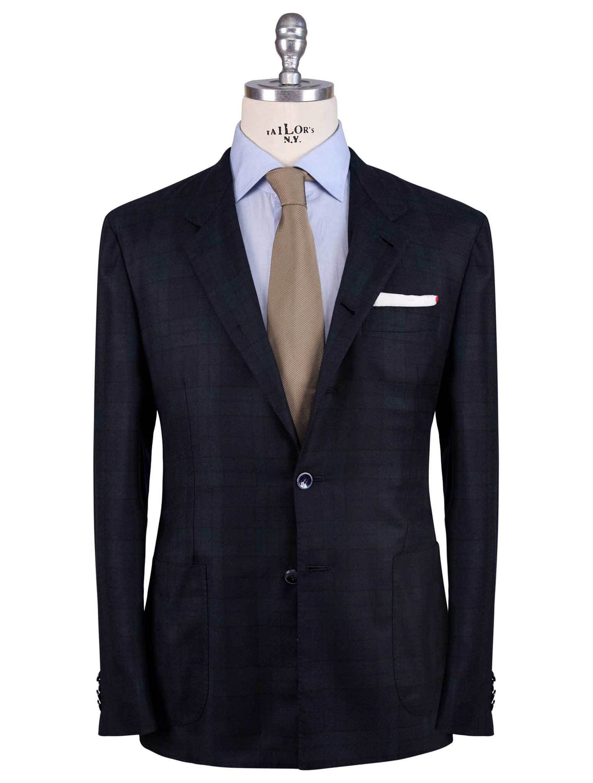 Kiton Kiton Blue Green Cashmere Blazer Blue / Green 000