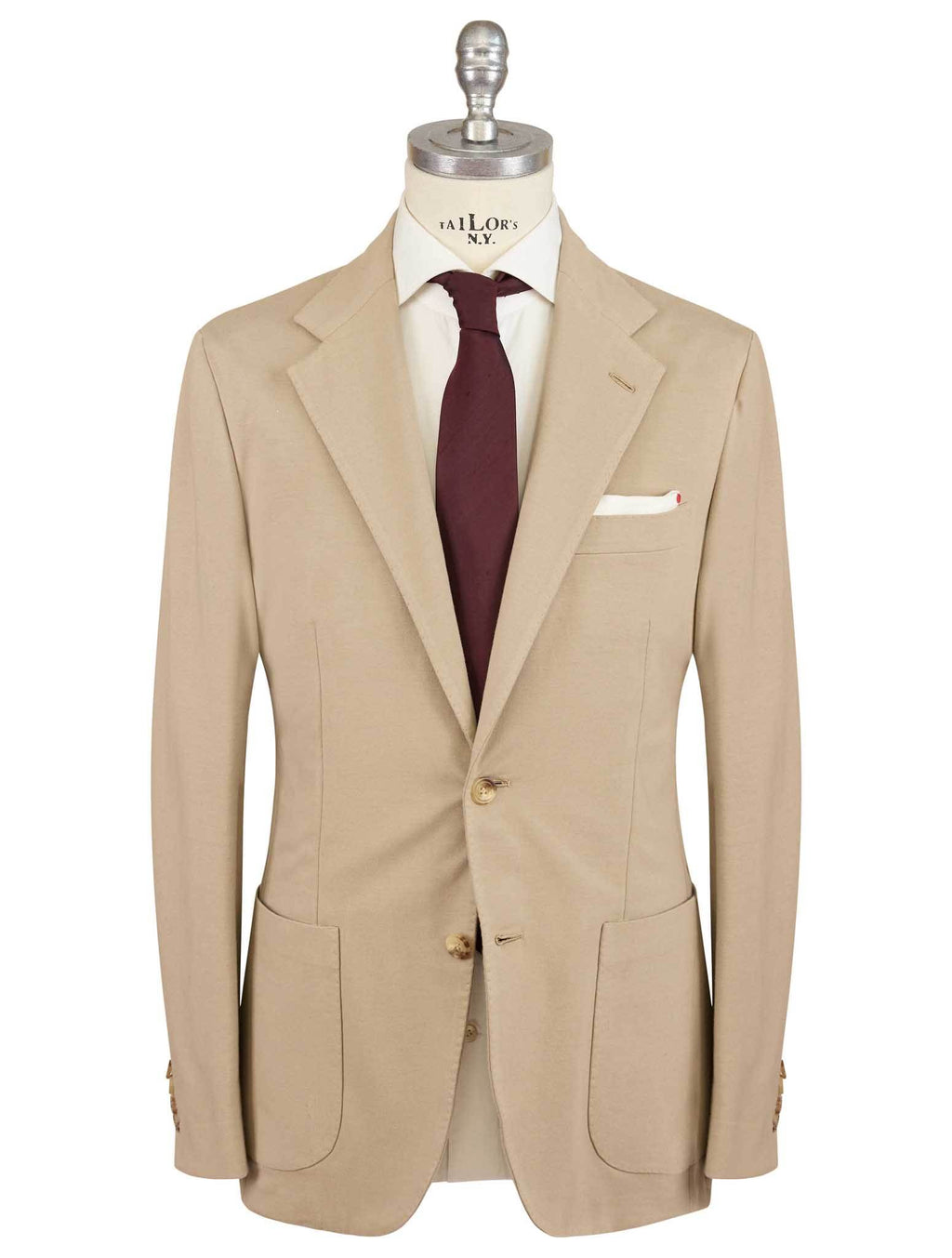 Kiton Kiton Beige Cotton Ea Blazer Beige 000