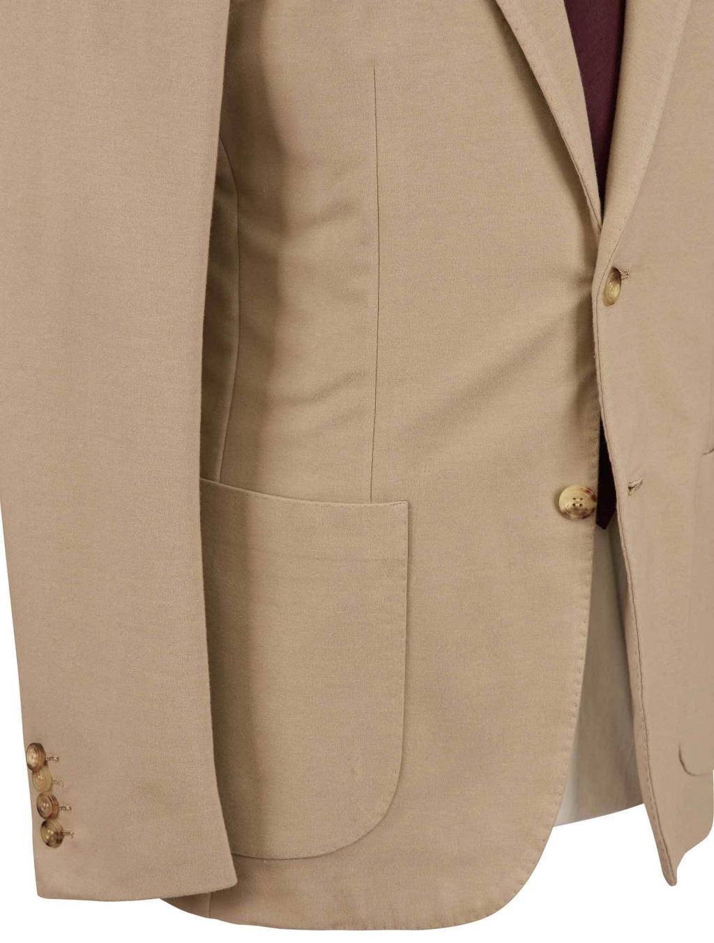 Kiton Beige Cotton Ea Blazer