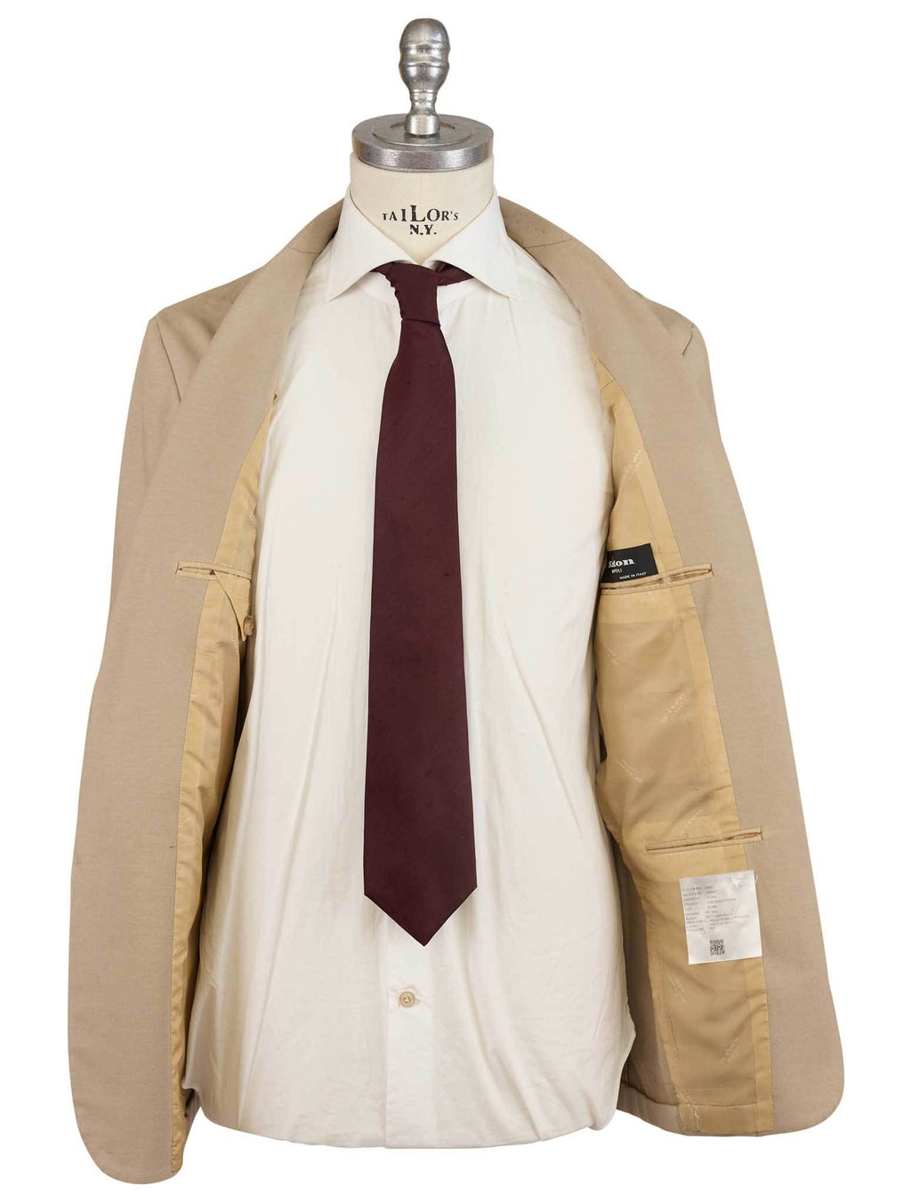Kiton Beige Cotton Ea Blazer