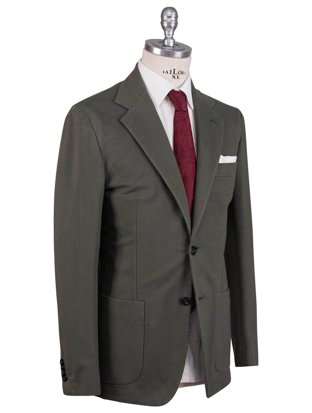 Kiton Kiton Green Cotton Ea Blazer Green 001