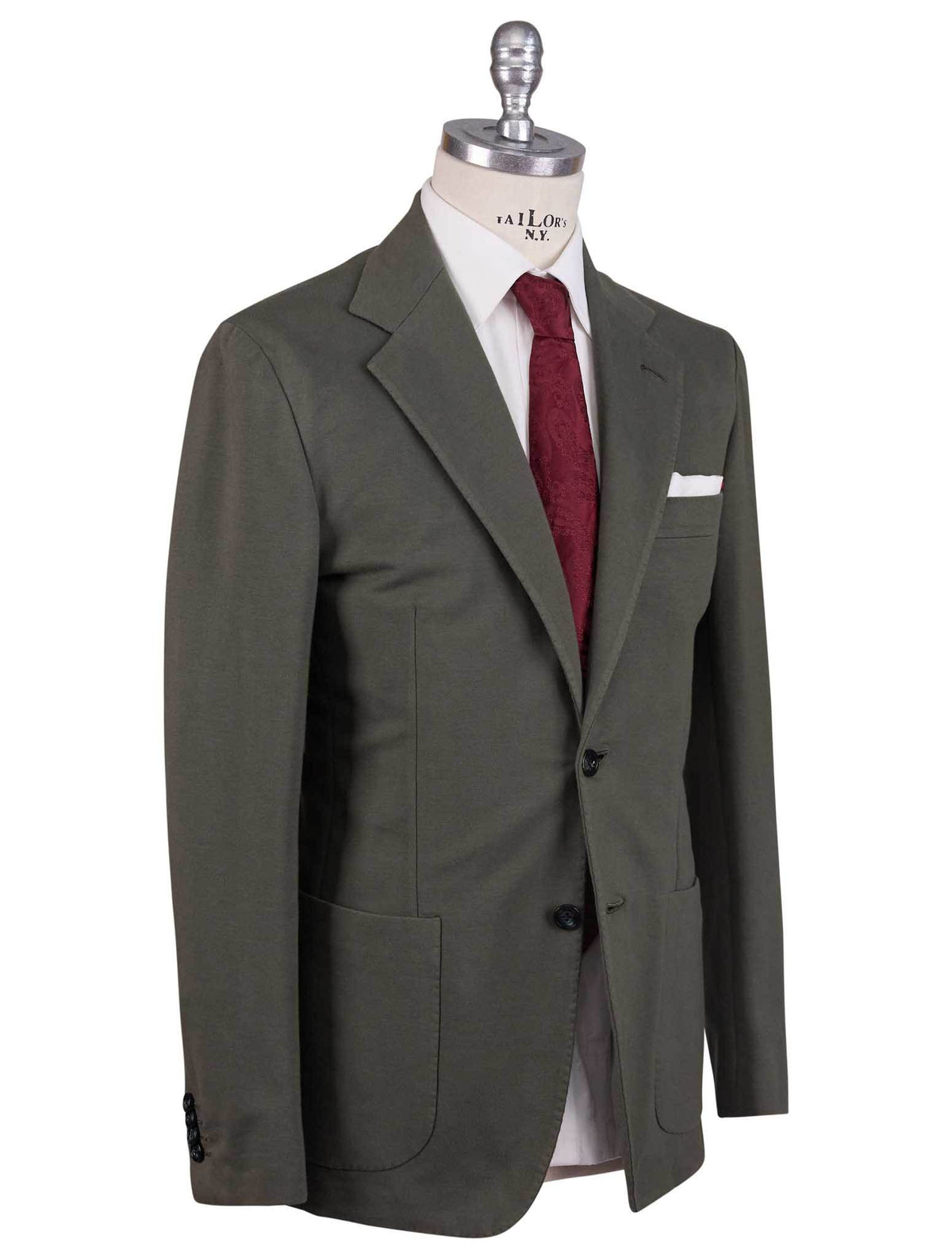 Kiton Kiton Green Cotton Ea Blazer Green 001