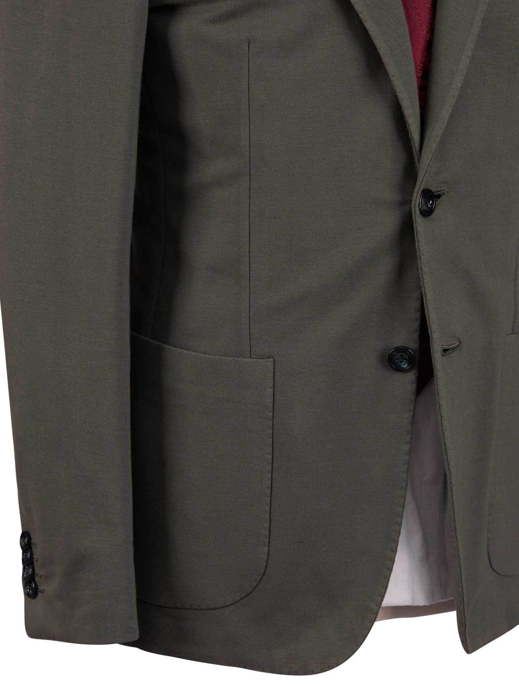 Kiton Green Cotton Ea Blazer