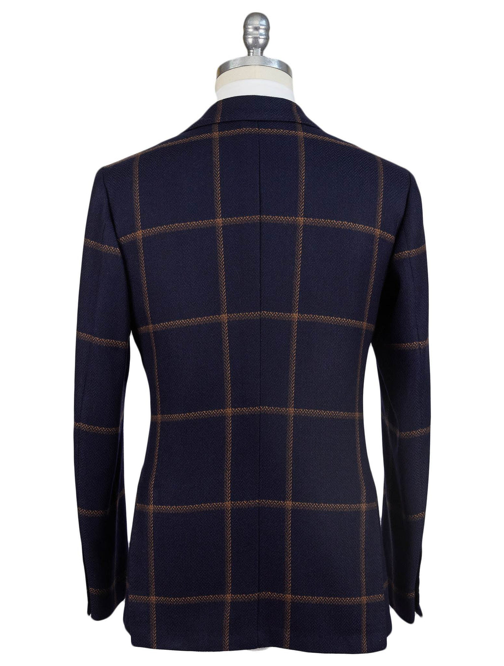 Kiton Blue Brown Cashmere Blazer