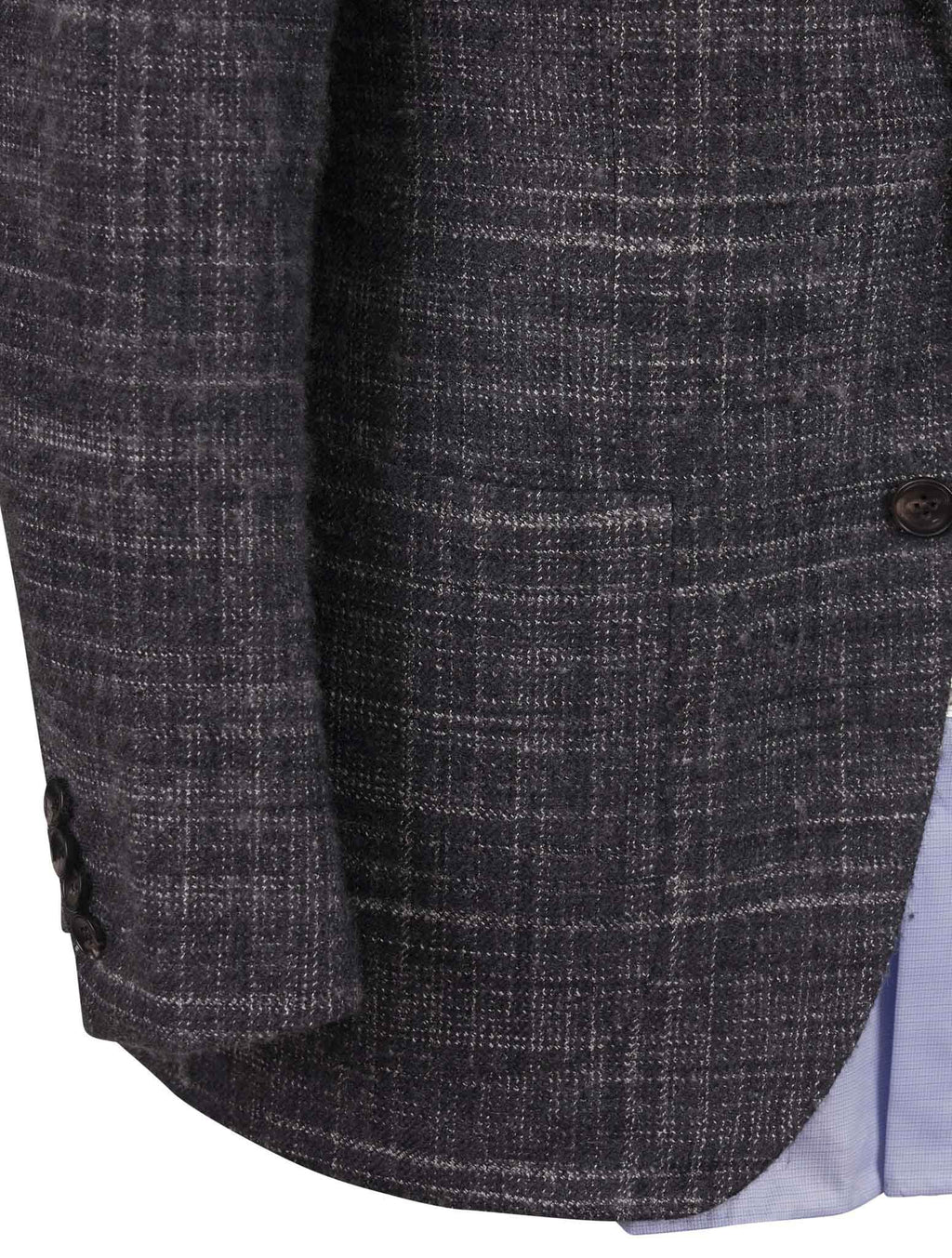 Kiton Gray Cashmere Silk Blazer