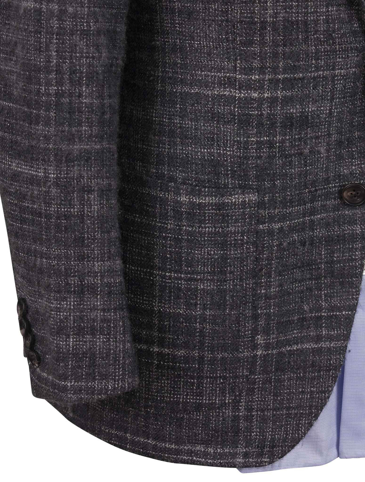 Kiton Gray Cashmere Silk Blazer