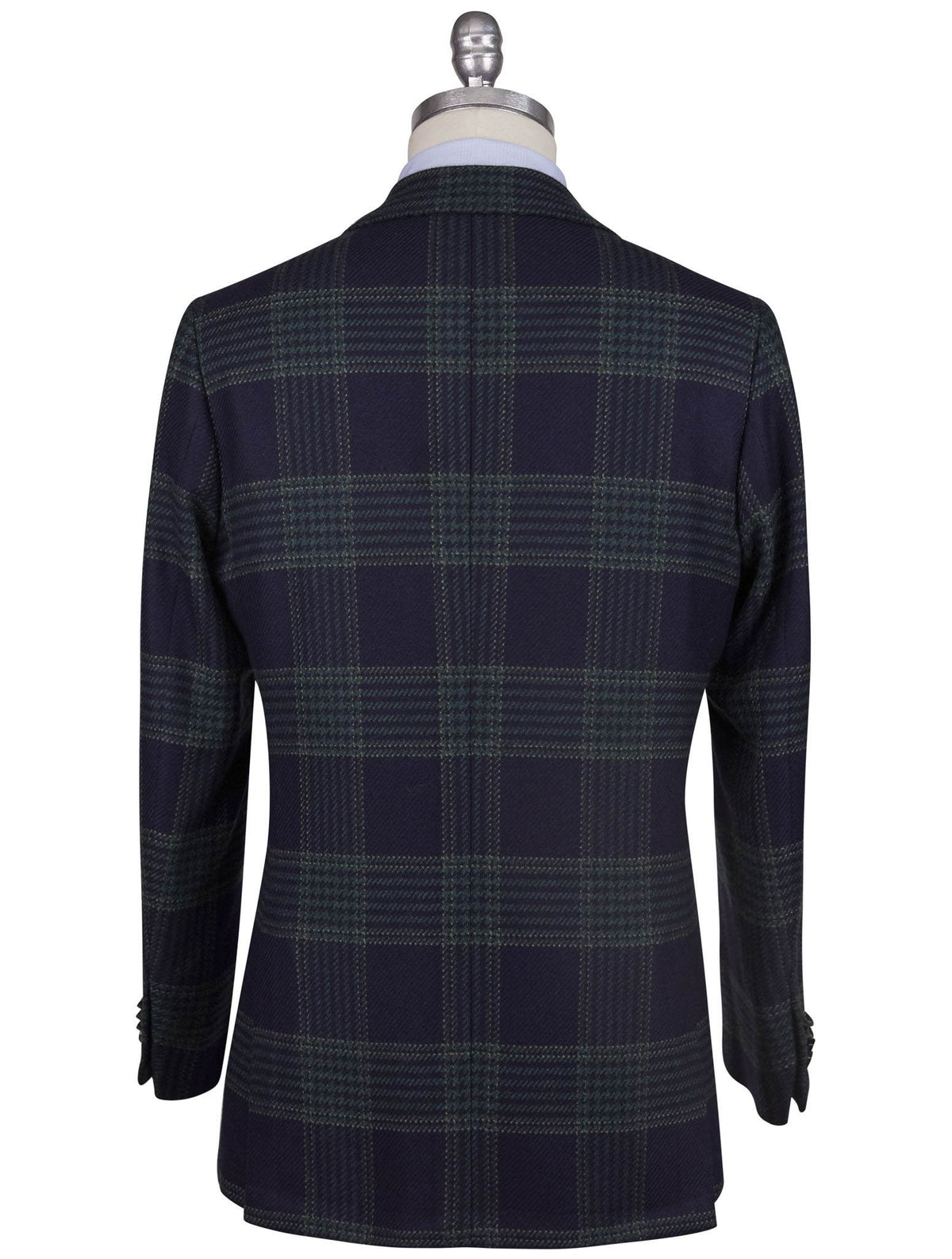 Kiton Blue Green Cashmere Blazer