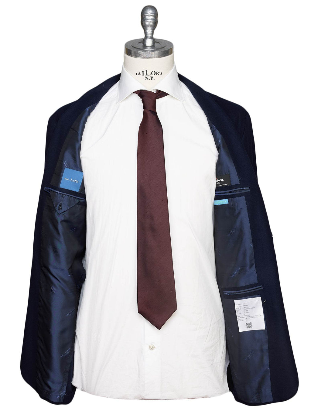 Kiton Blue Virgin Wool 12,8 Micron Blazer