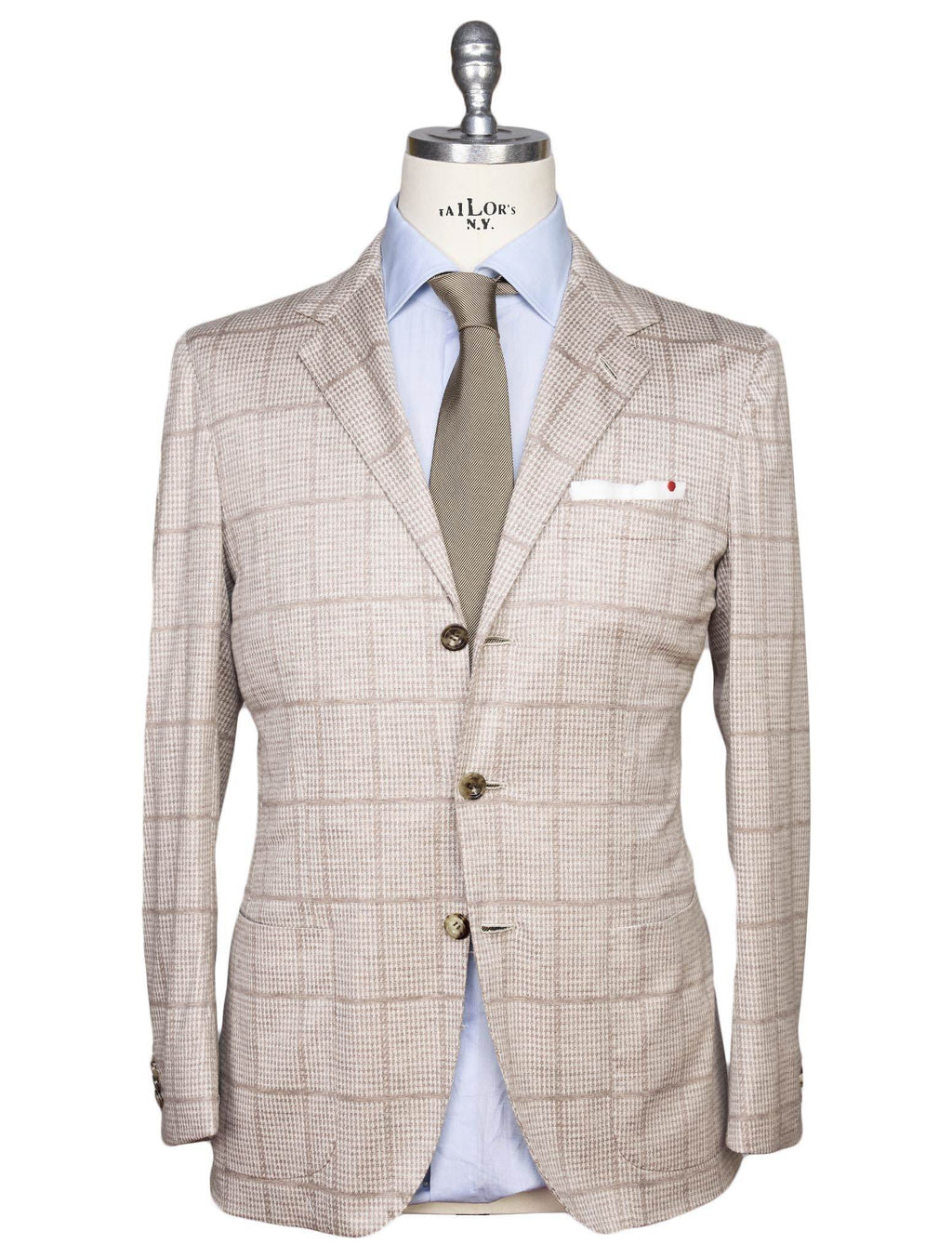 Kiton Beige Cashmere Blazer