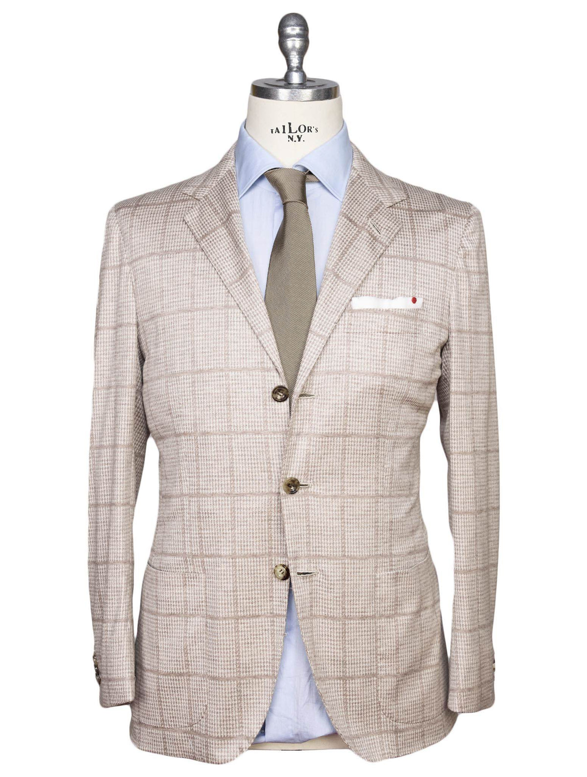 Kiton Beige Cashmere Blazer