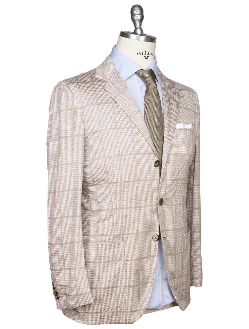 Kiton Kiton Beige Cashmere Blazer Beige 001