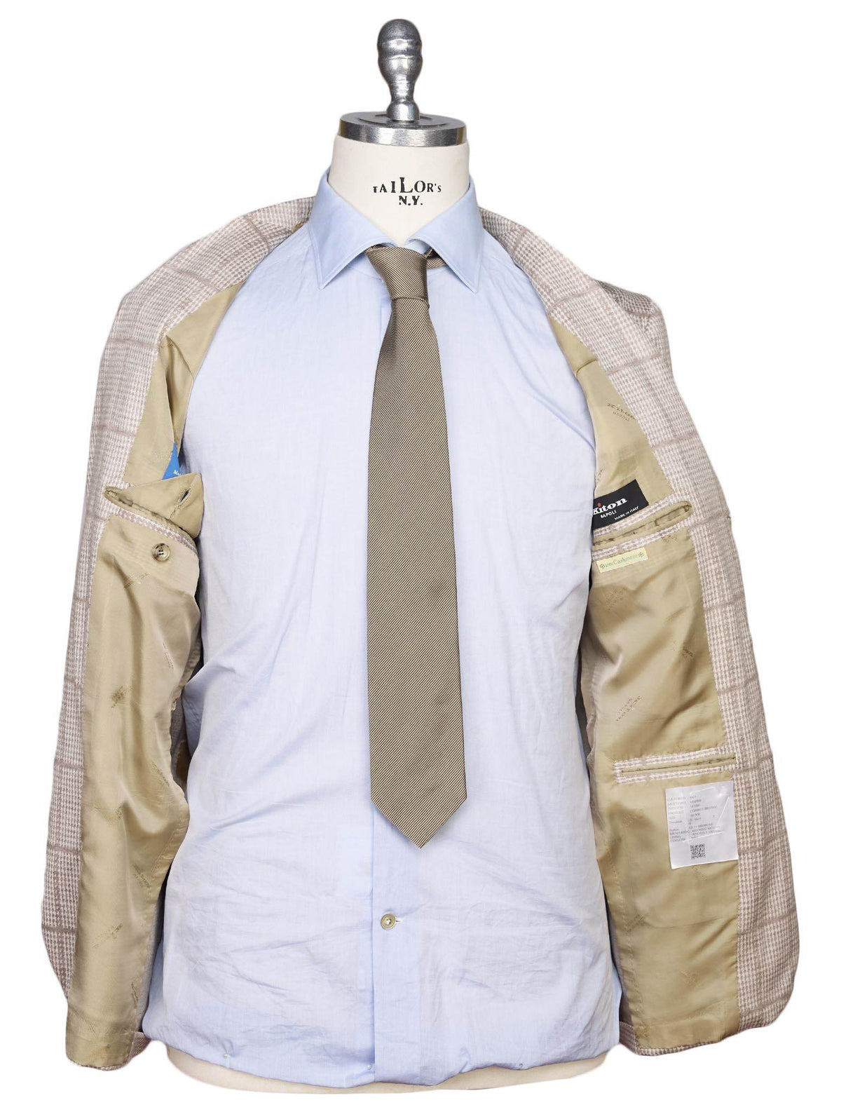 Kiton Beige Cashmere Blazer