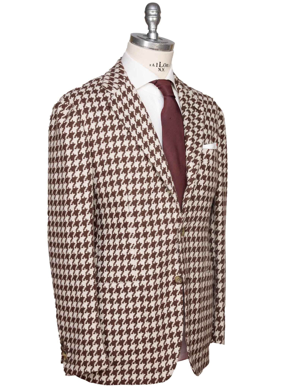 Kiton Kiton Brown Beige Cashmere Blazer Brown / Beige 001