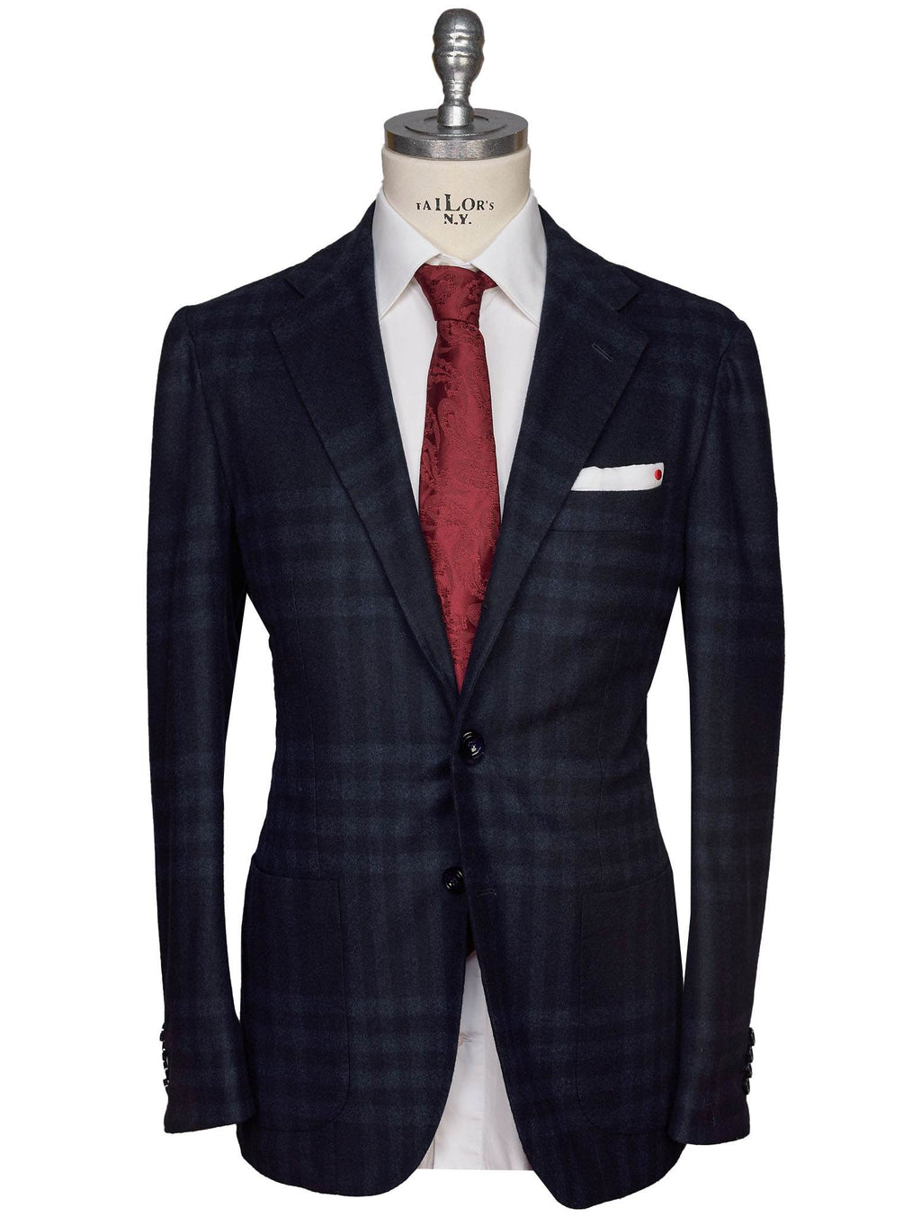 Kiton Blue Cashmere Blazer