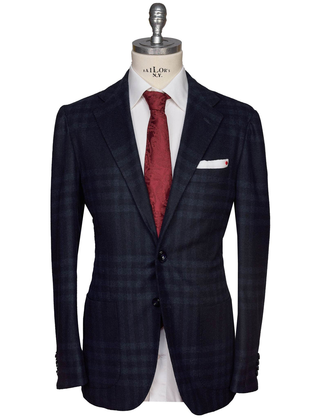 Kiton Blue Cashmere Blazer