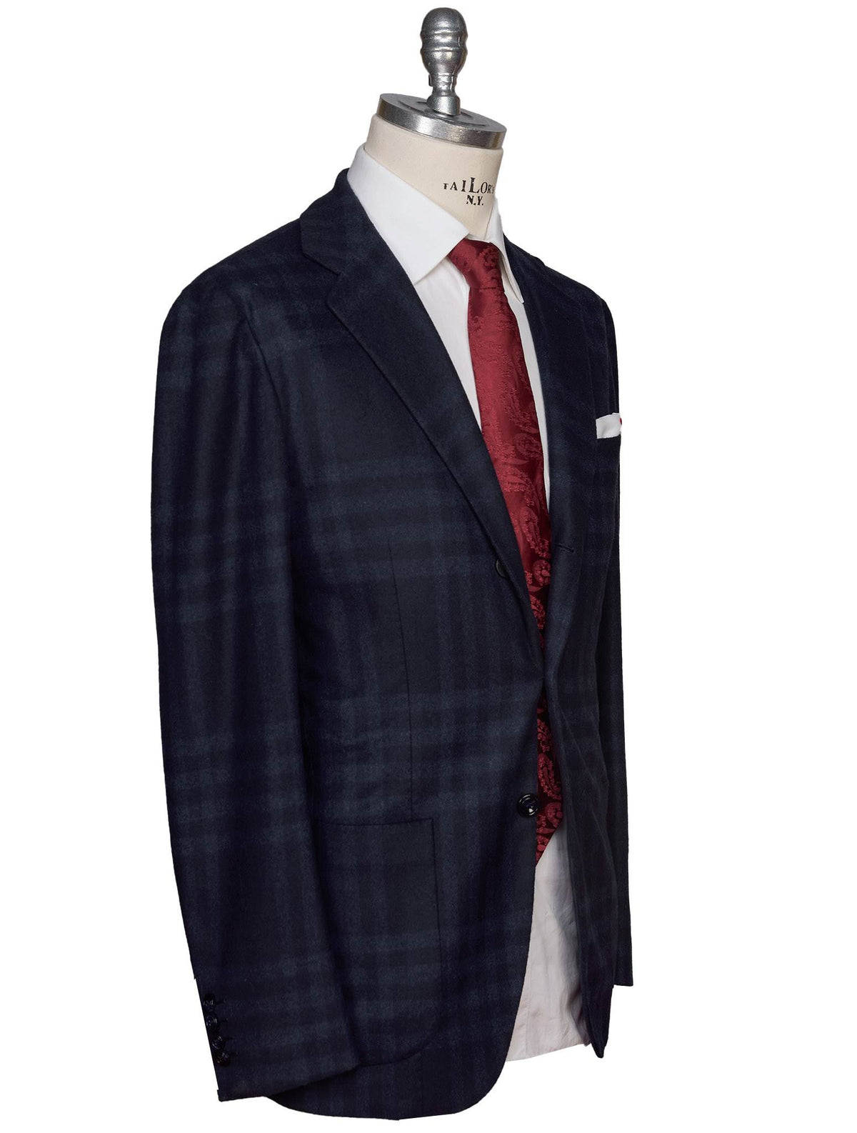Kiton Kiton Blue Cashmere Blazer Blue 001